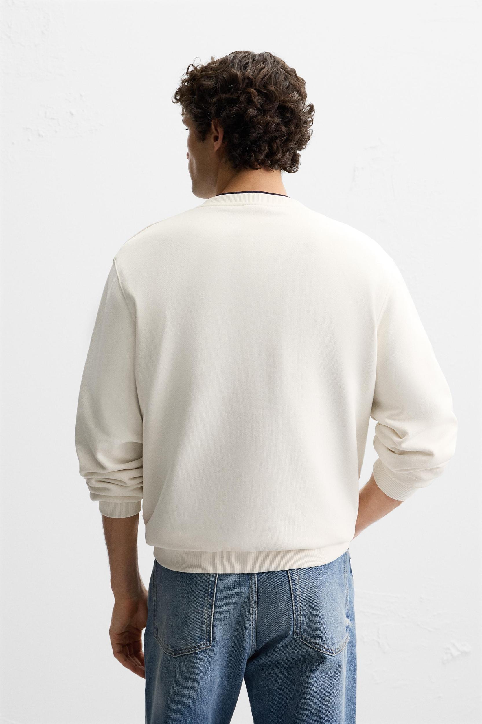 TEXTURED PATCH SWEATSHIRT Product Image