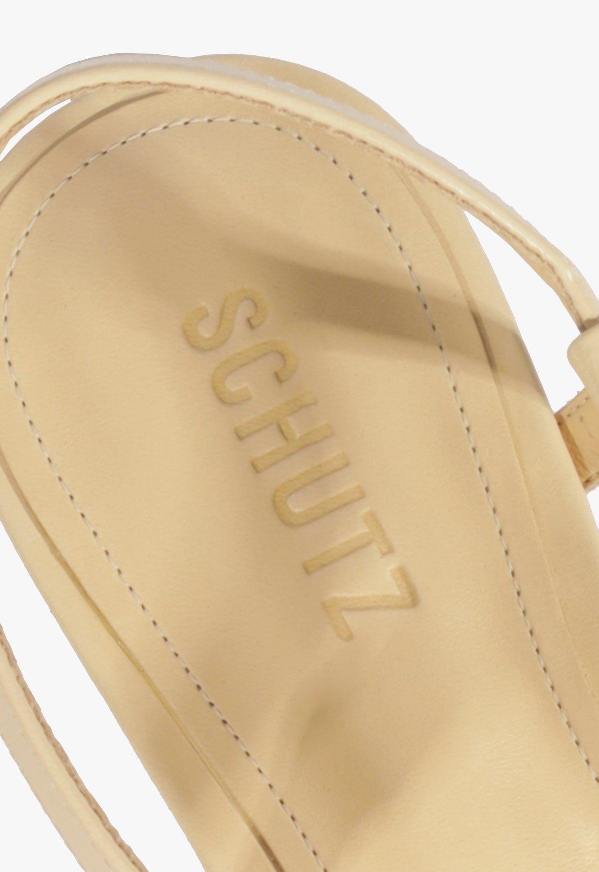 Lisa Beige Suede Flat Sandal Product Image