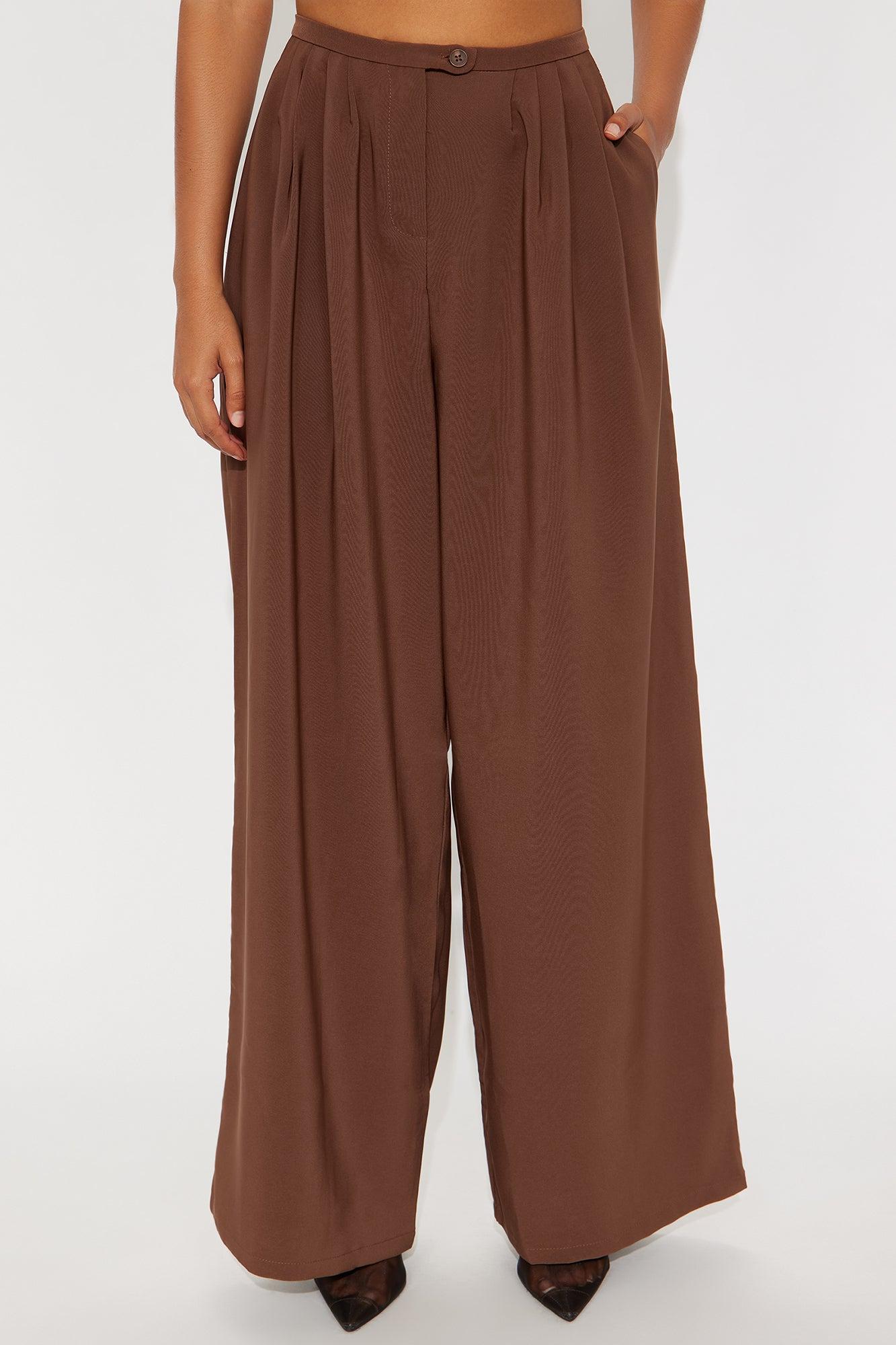 Office Meetings Trouser Pant 31″ - Chocolate Female Product Image