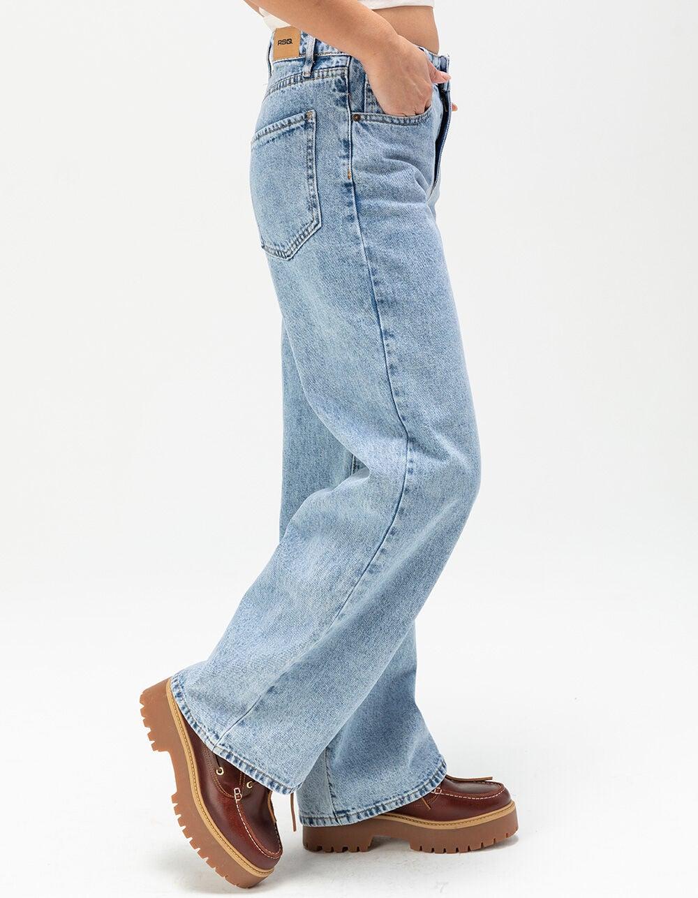RSQ Womens High Rise Baggy Jeans - LIGHT VINTAGE Product Image