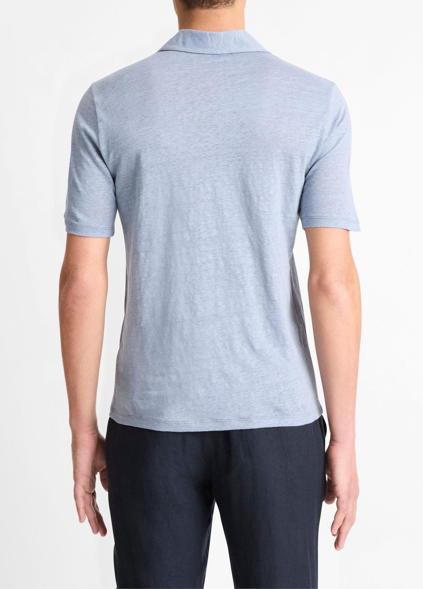 Linen Polo Shirt Product Image