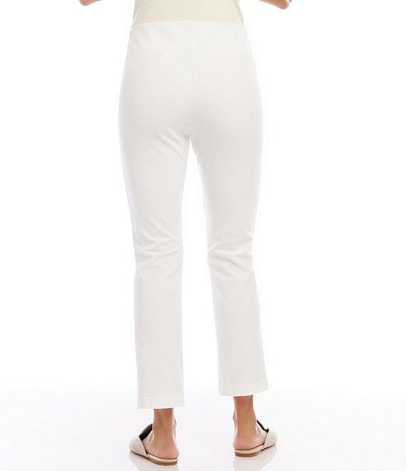 Karen Kane Pintuck Knit Cropped Pull-On Straight Leg Pants Product Image