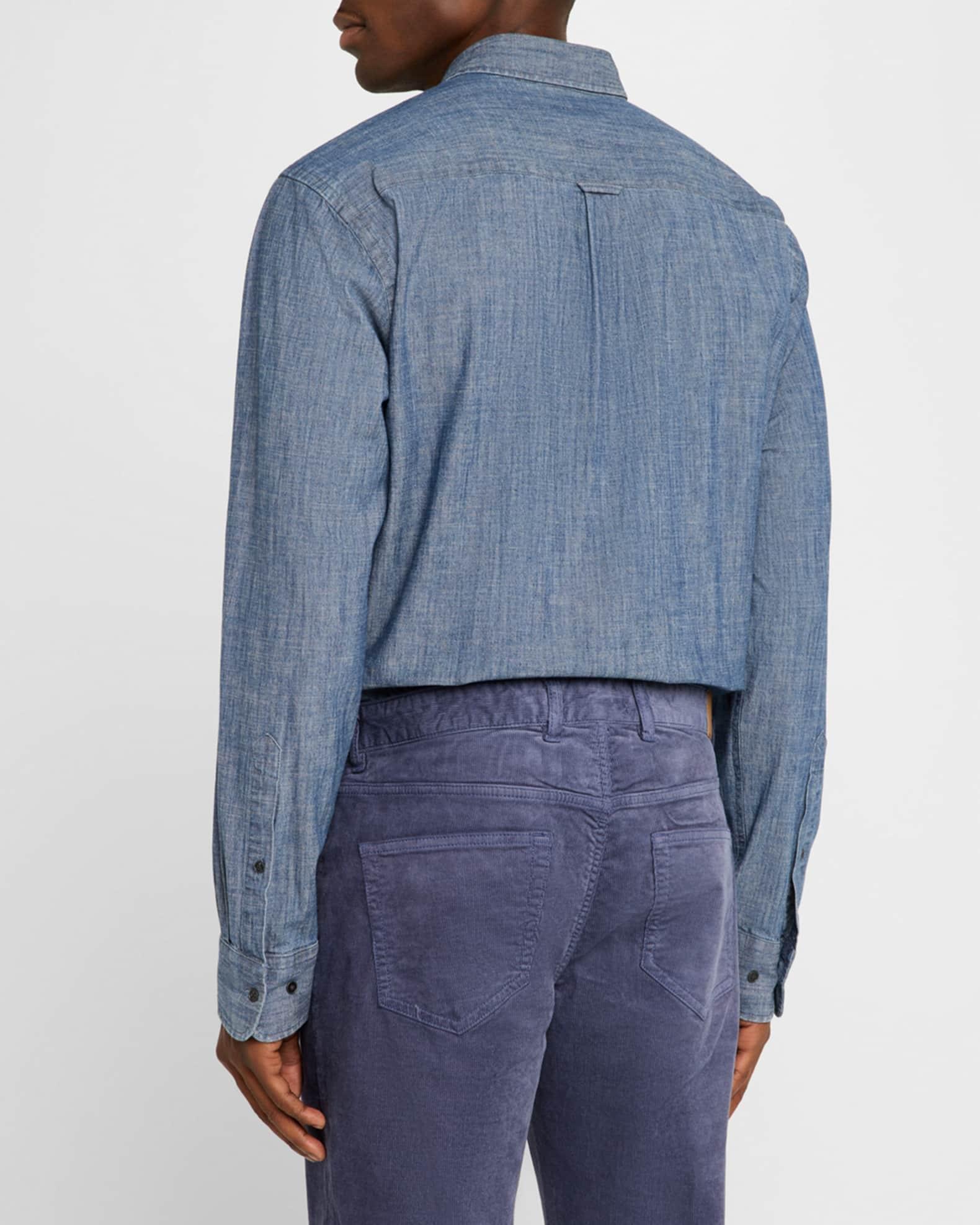 Men's Tamworth Chambray Cotton-Stretch Sport Shirt Product Image