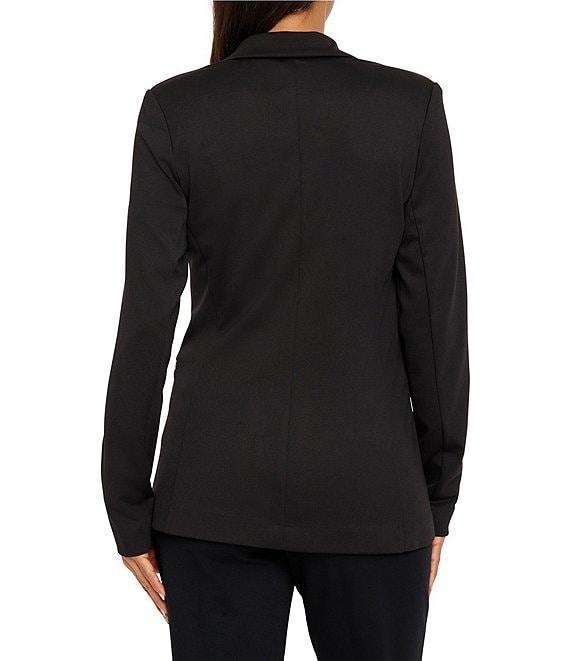 NIC + ZOE Ponte Knit Notch Lapel Long Sleeve Blazer Product Image