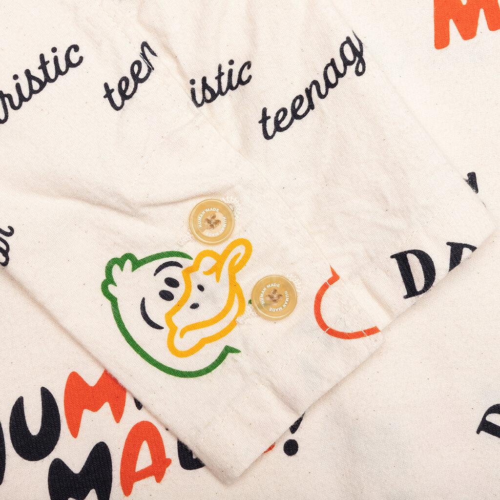 Printed Jacket - White Male Product Image