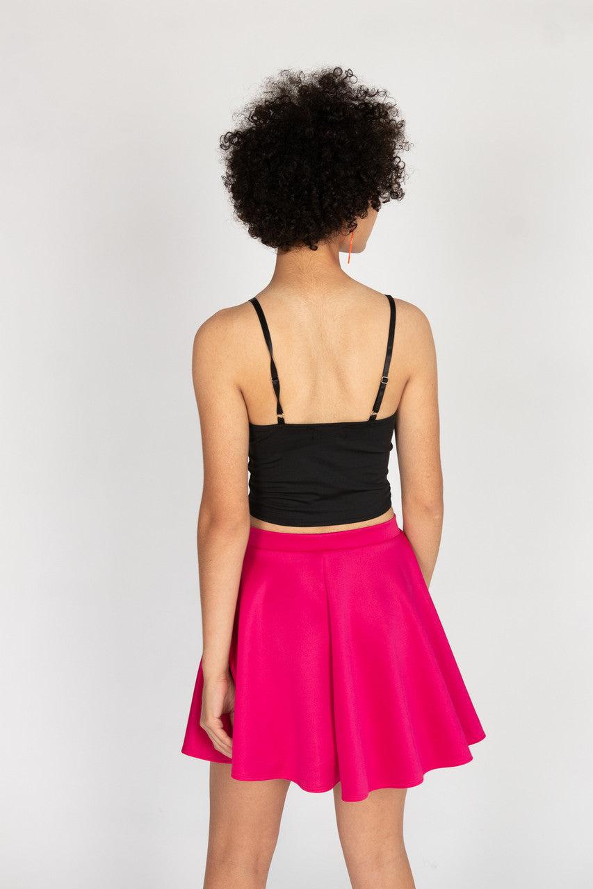 Hot Pink Skater Skirt Product Image