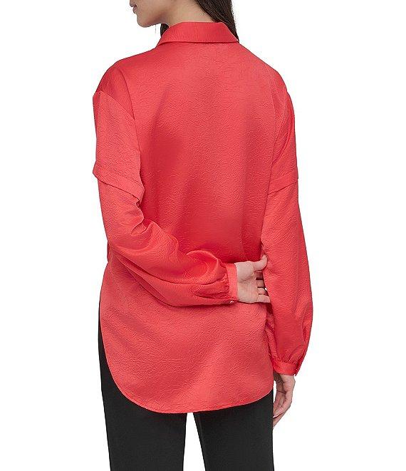 DKNY by Donna Karan Long Sleeve Button Front Shirt Product Image