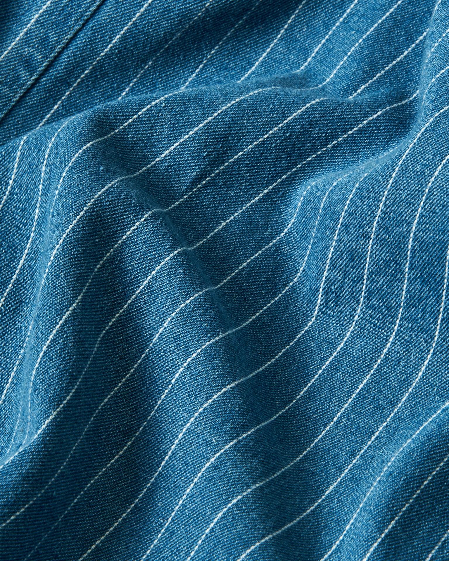 French Workman’s Jacket in Pinstripe Denim Product Image