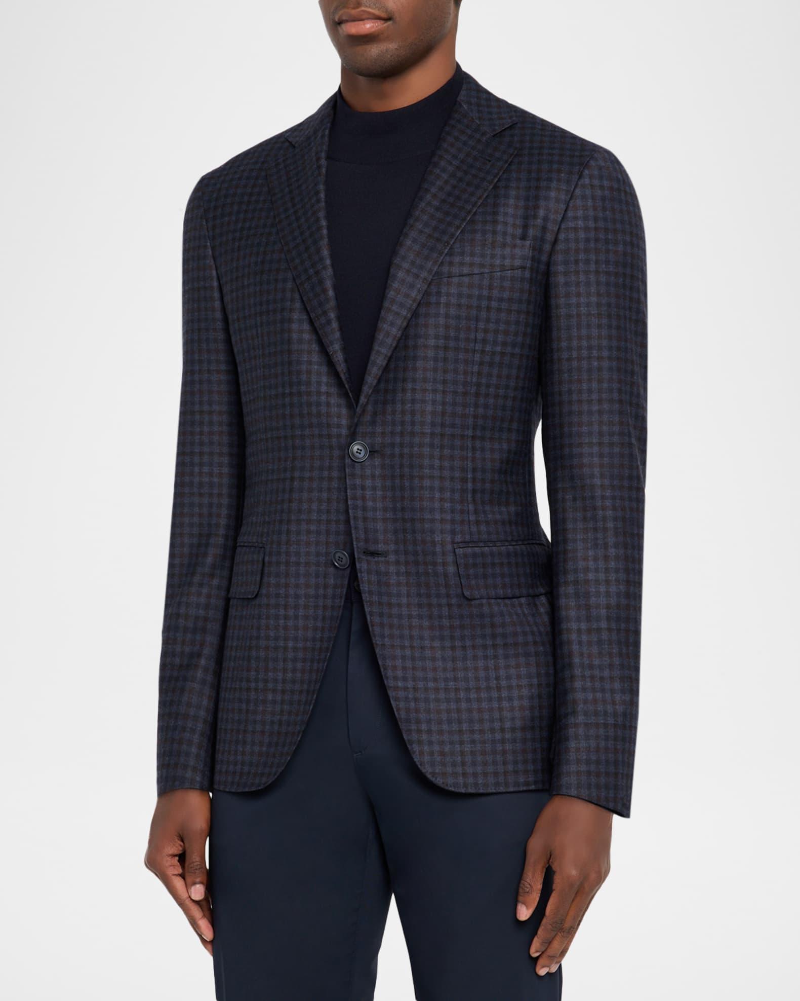 Men's Gingham Wool Stretch Sport Coat Product Image
