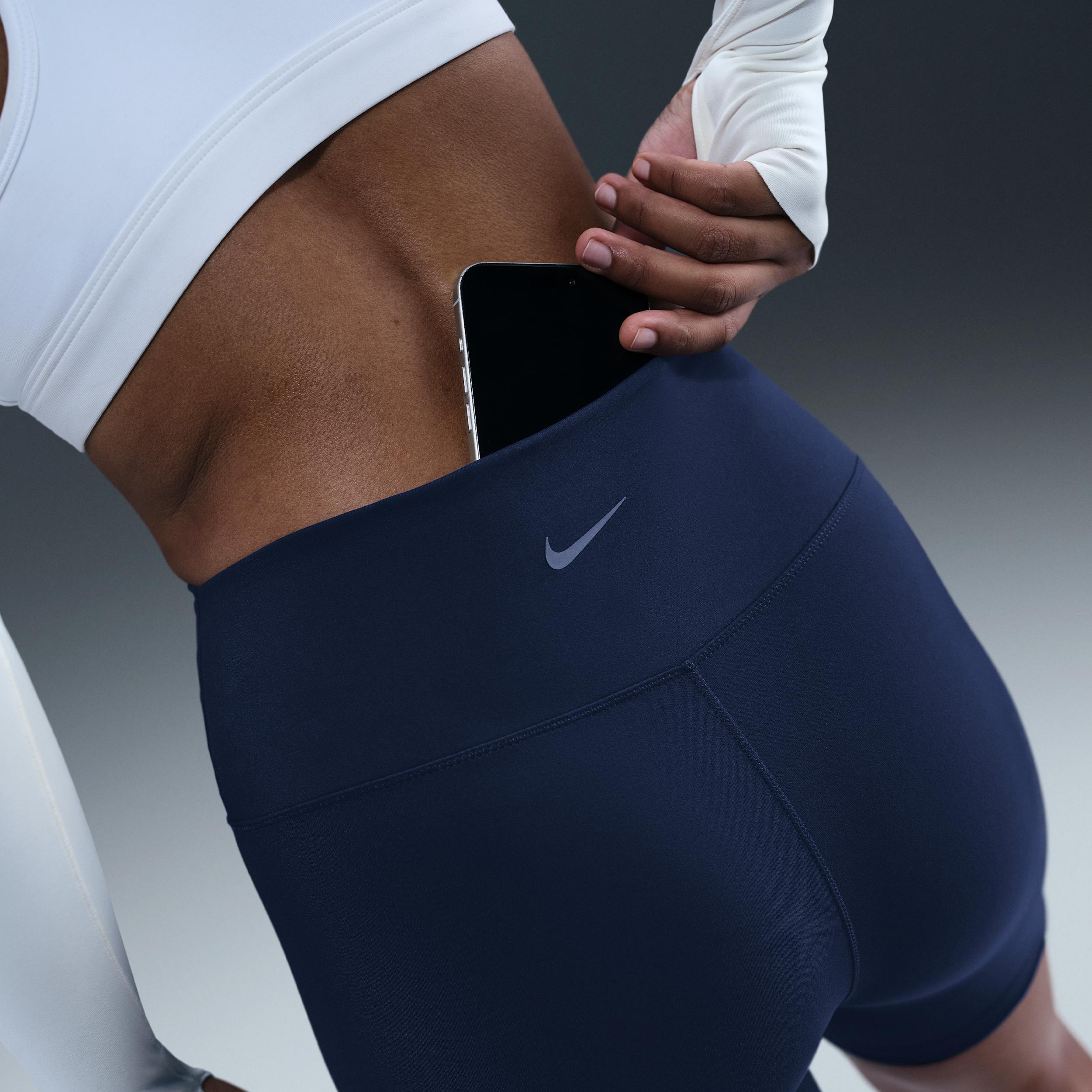 Nike Womens One High-Waisted 5 Biker Shorts | FN3211-410 Product Image