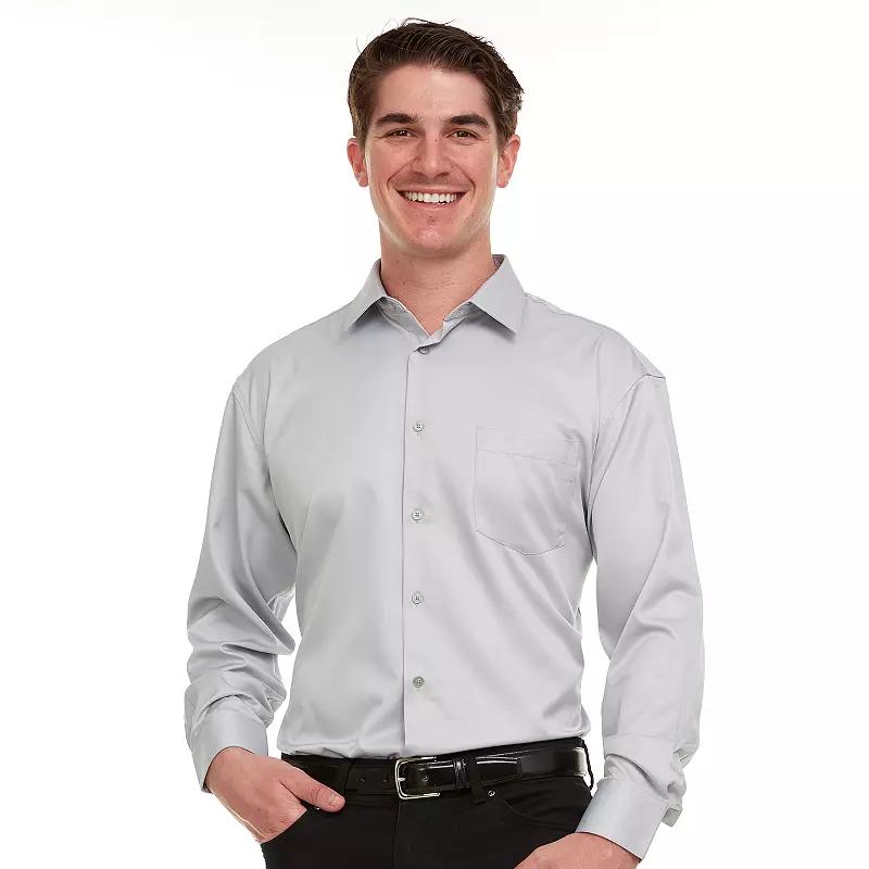 Men's Geoffrey Beene Regular-Fit Sateen Stretch Dress Shirt,  Product Image