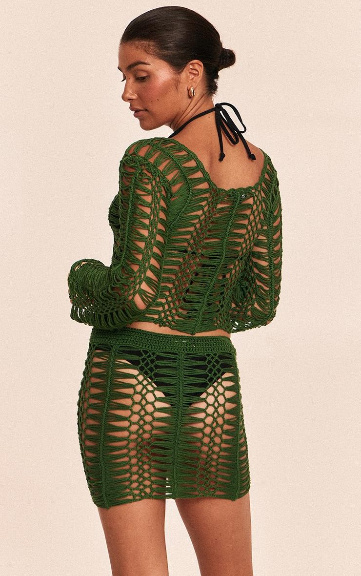 Petite Emerald Green Knit Long Sleeve Top Product Image