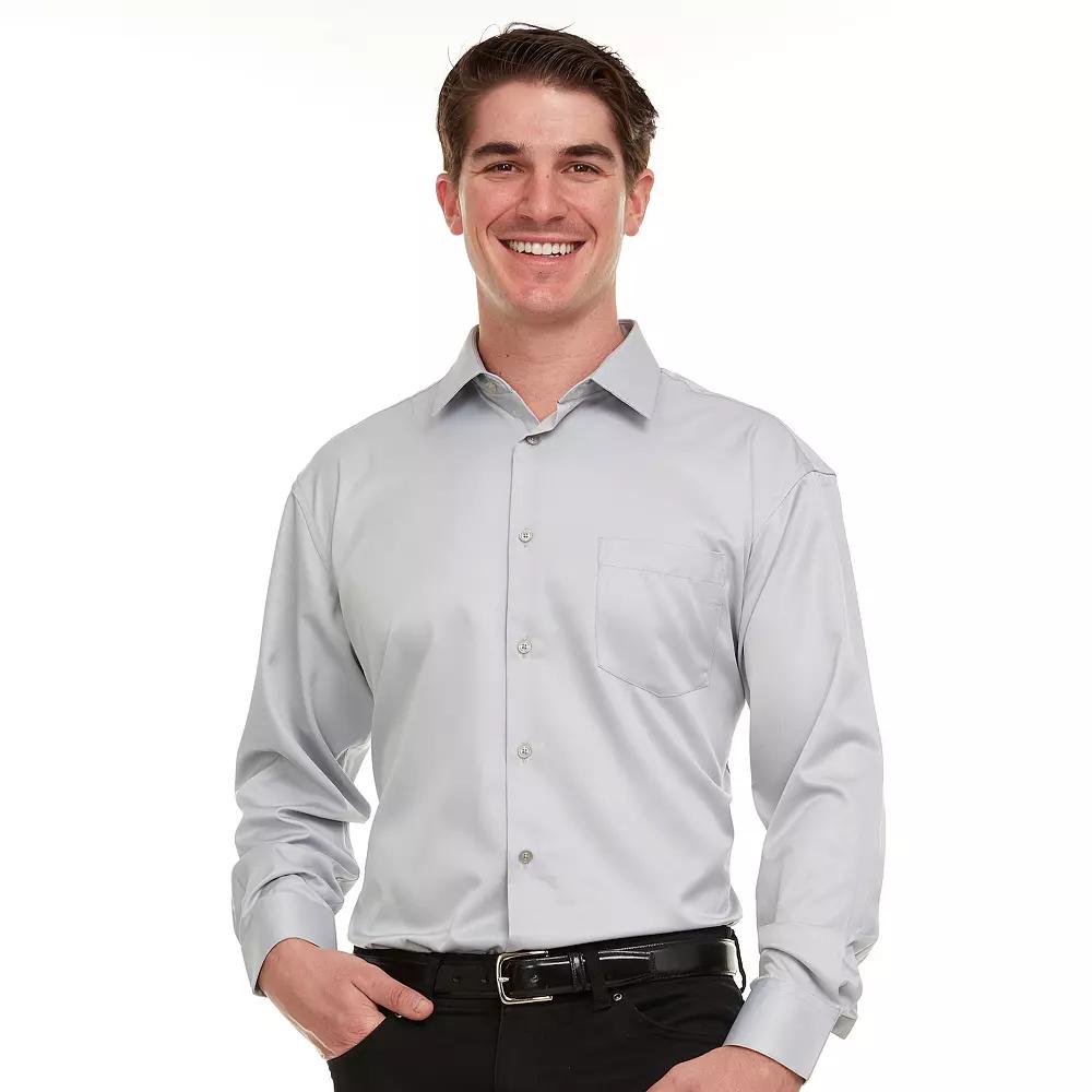Men's Geoffrey Beene Regular-Fit Sateen Stretch Dress Shirt,  Product Image