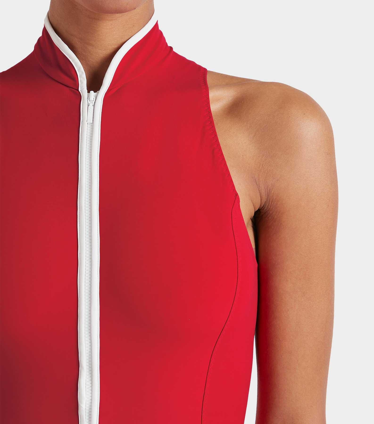 Katya UPF 50+ Swim - Red/White Product Image