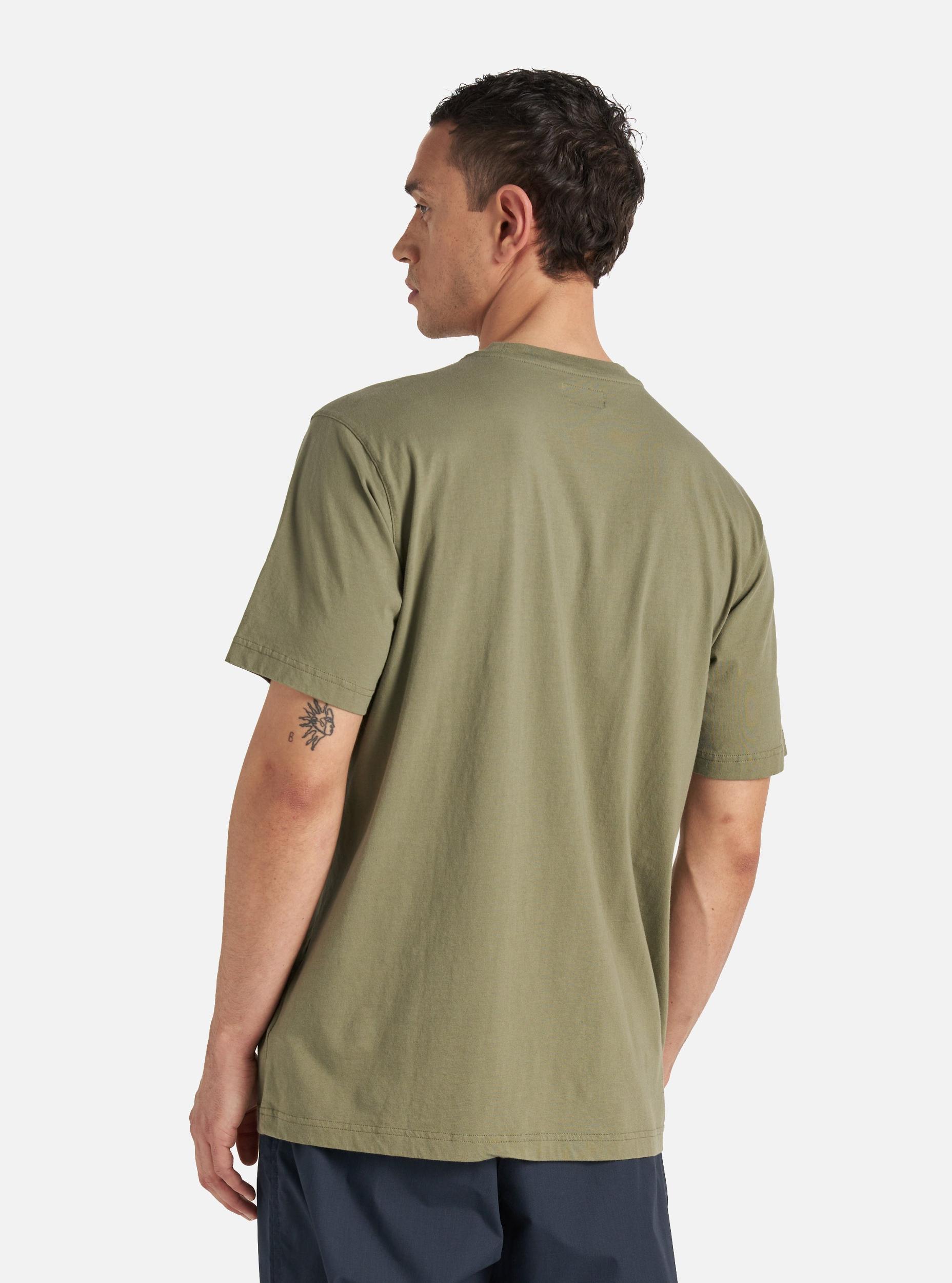 Universal Works Print Pocket Tee in Olive Organic Jersey Product Image