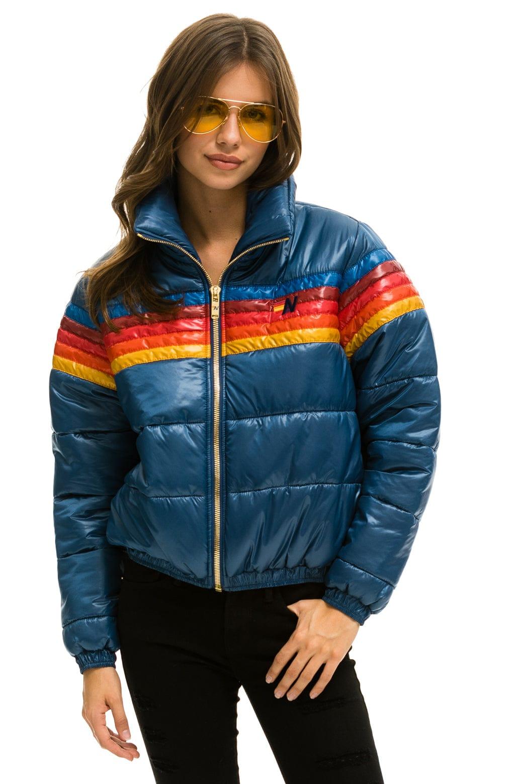 5 STRIPE APRES JACKET - GLOSSY DARK BLUE Female Product Image