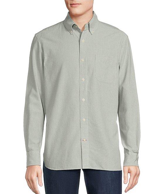 Cremieux Blue Label Classic Fit Micro Stripe Oxford Long Sleeve Woven Shirt Product Image