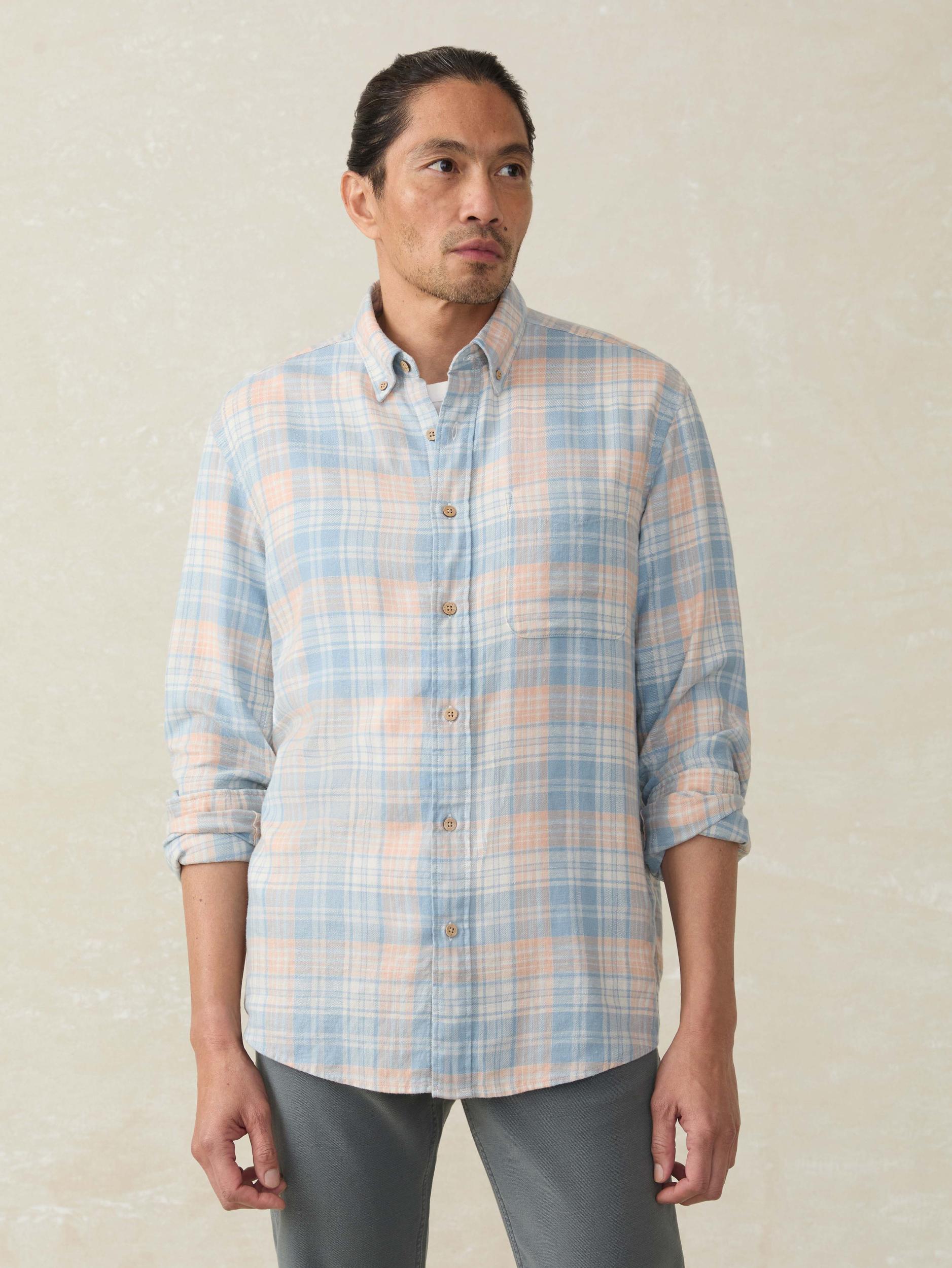 Long-Sleeve Breeze Shirt - Coral River Plaid Male Product Image