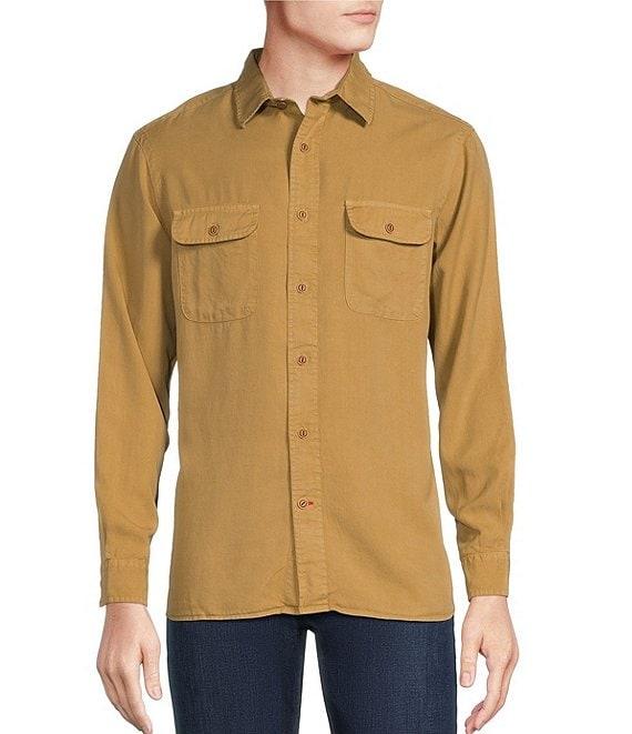 Cremieux Blue Label Solid Twill Woven Shirt Product Image