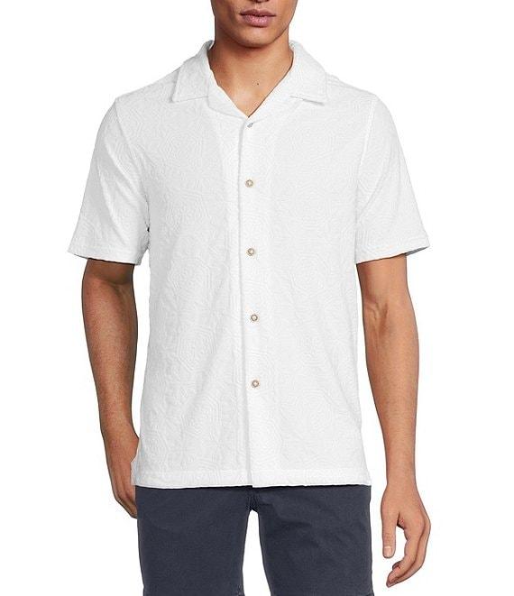 Rowm Short Sleeve Geo Terry Camp Shirt Product Image