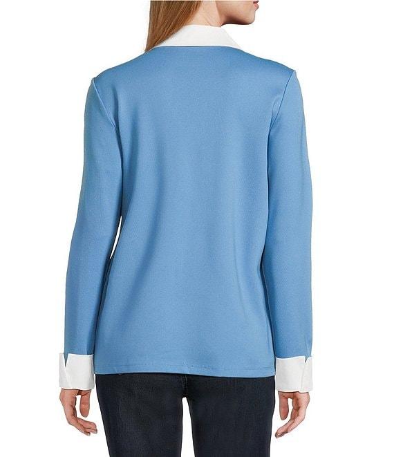 Jones New York Serenity Knit Long Sleeve Twofer Top Product Image