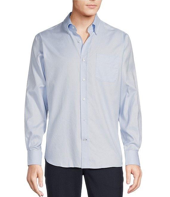 Daniel Cremieux Signature Label Solid Canclini Long Sleeve Woven Shirt Product Image