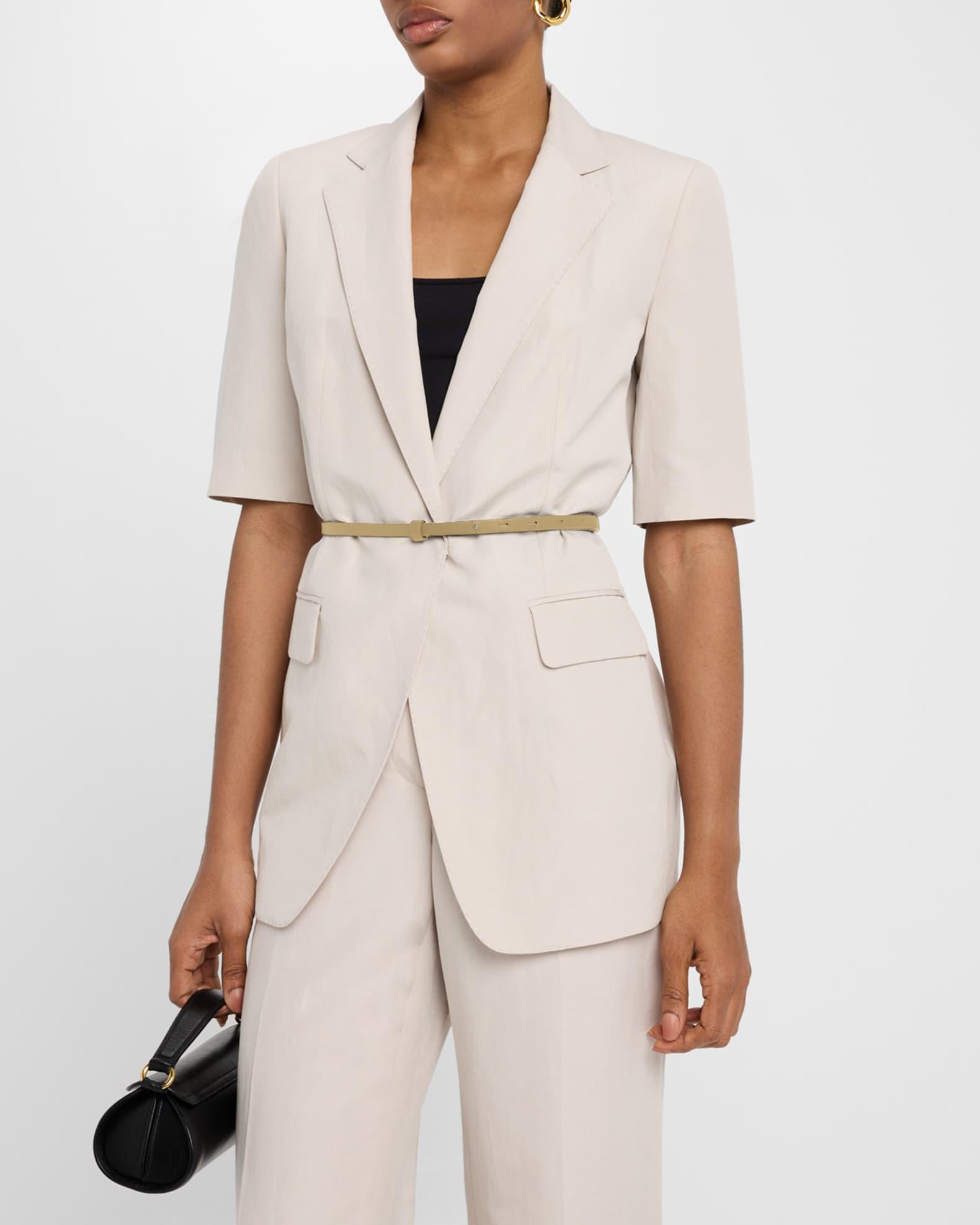 Belted Wrap-Front Blazer Product Image