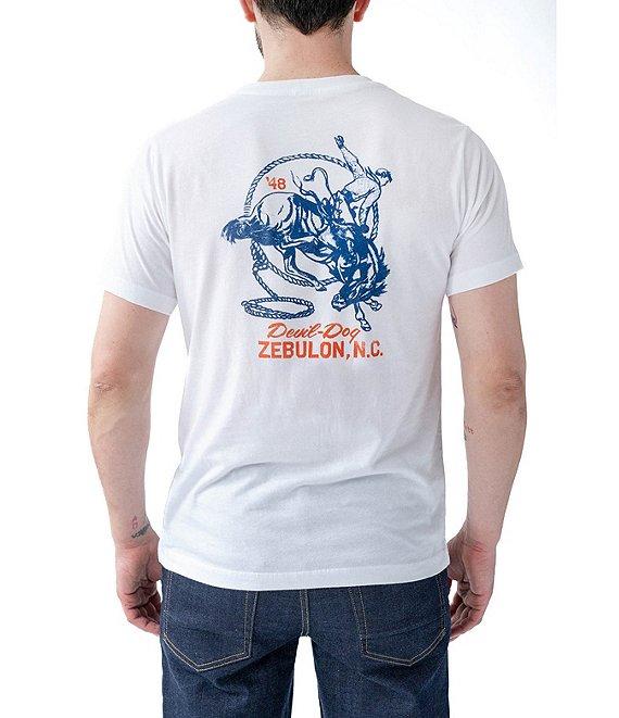 Devil-Dog Dungarees Ropin' Cowboy Graphic T-Shirt Product Image