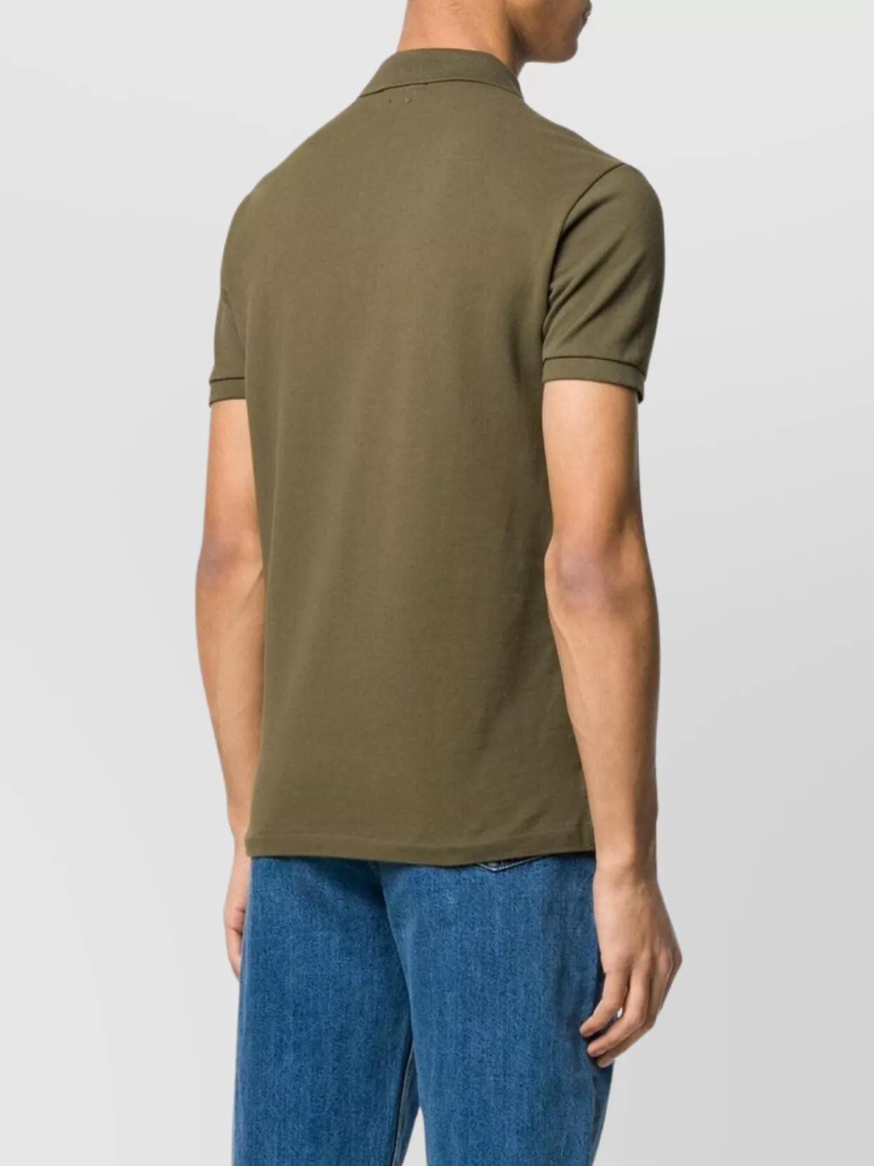POLO RALPH LAUREN Green Polo Shirt With Pony Embroidery On The Front Product Image