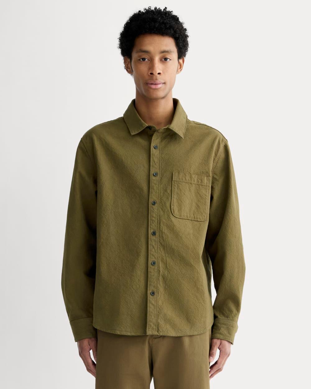 Mens Canvas Organic Cotton Overshirt Sweater by Everlane Product Image
