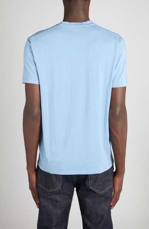 TOM FORD Classic Crewneck Short-sleeved T-shirt In Blue Product Image