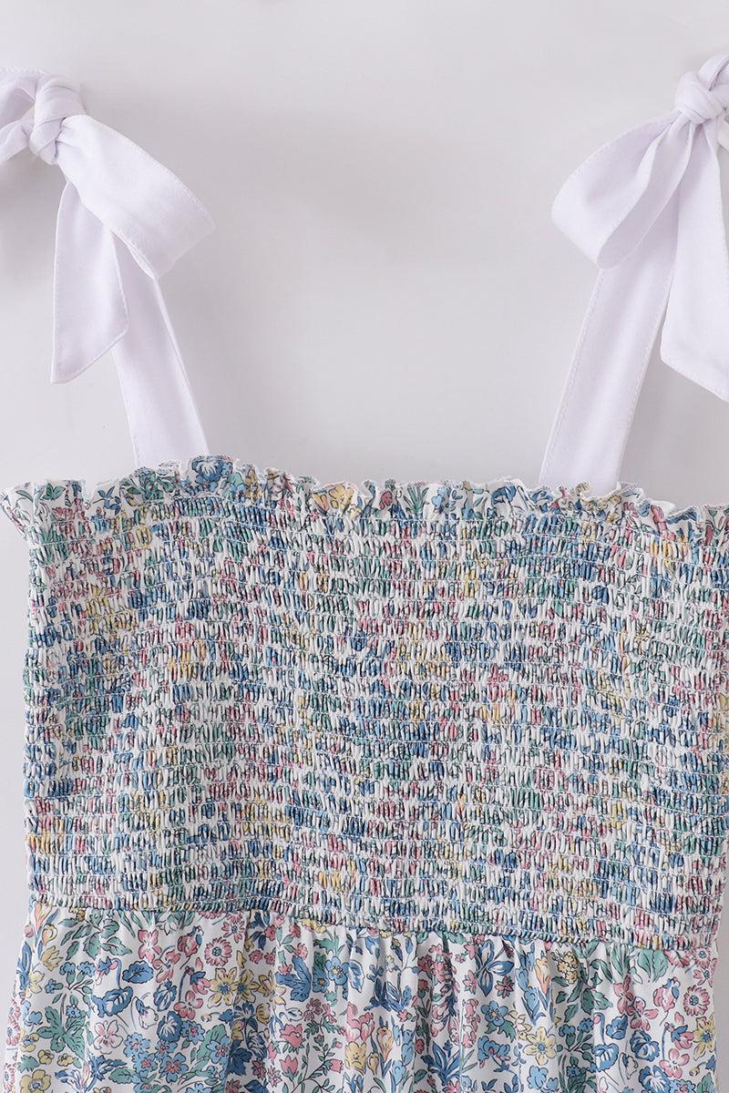 Bow applique print mom&me dress Product Image