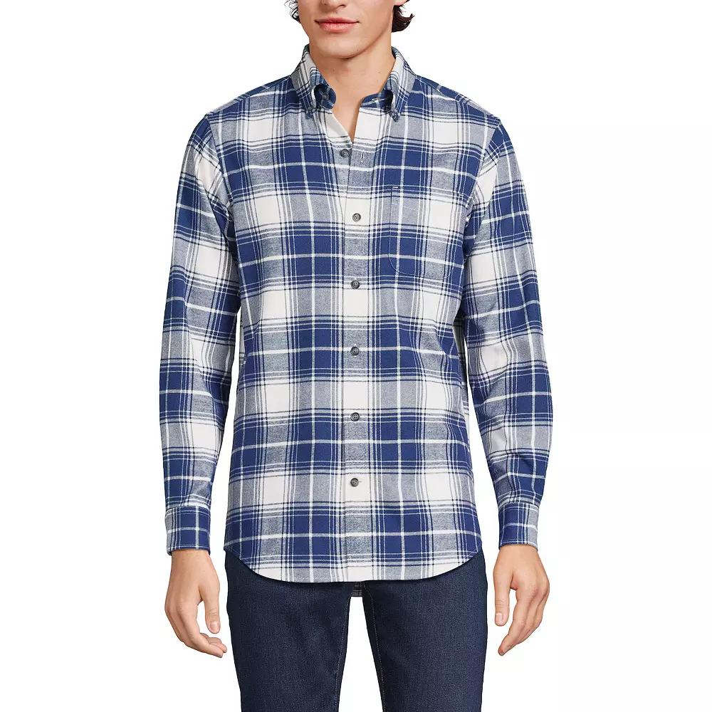 Men's Lands' End Traditional-Fit Flagship Flannel Shirt,  Product Image
