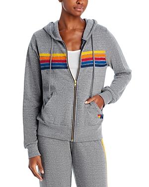 Aviator Nation Rainbow Stripe Hoodie Product Image