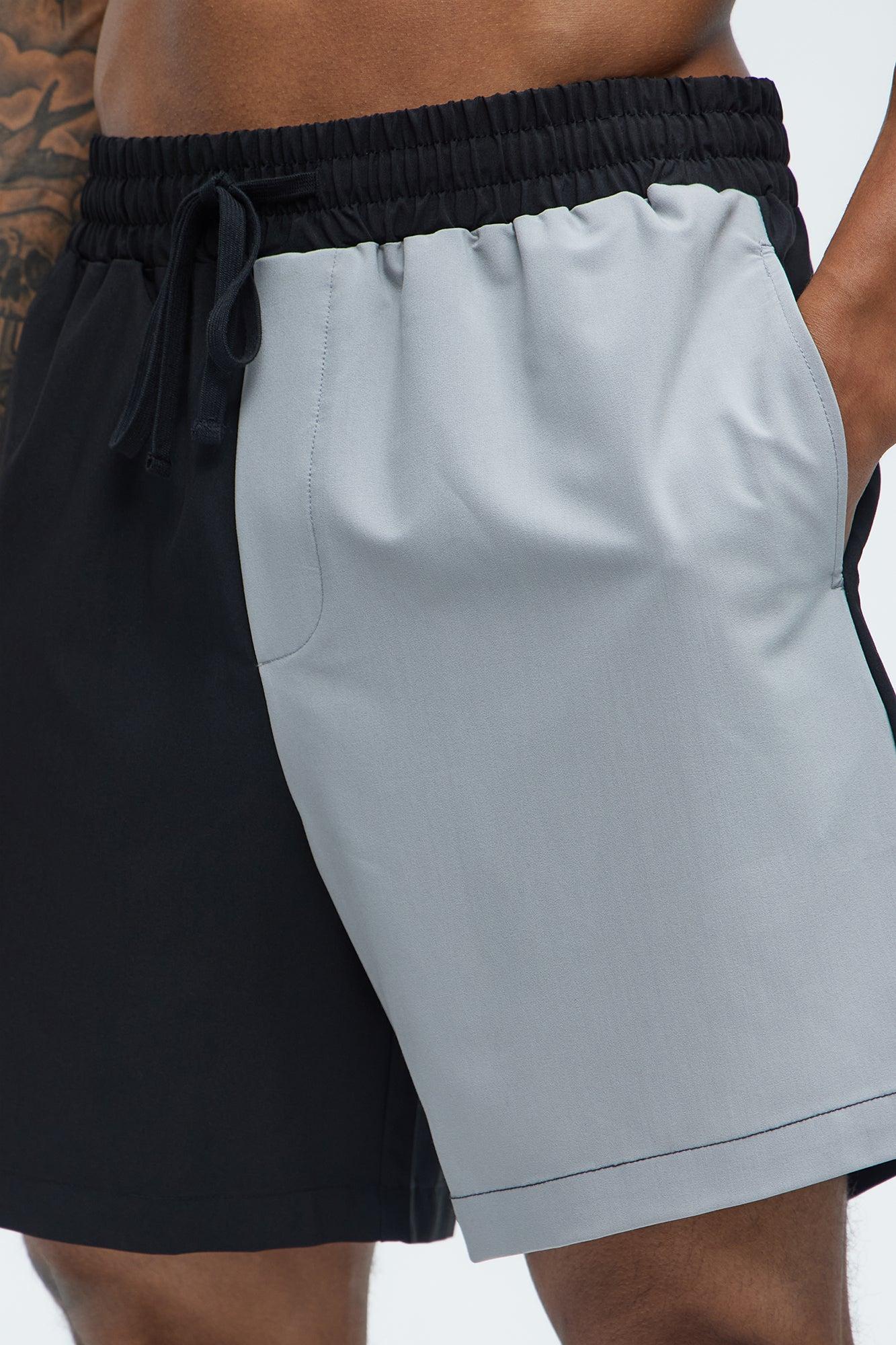 Colorblock Casual Short - Black/combo Product Image