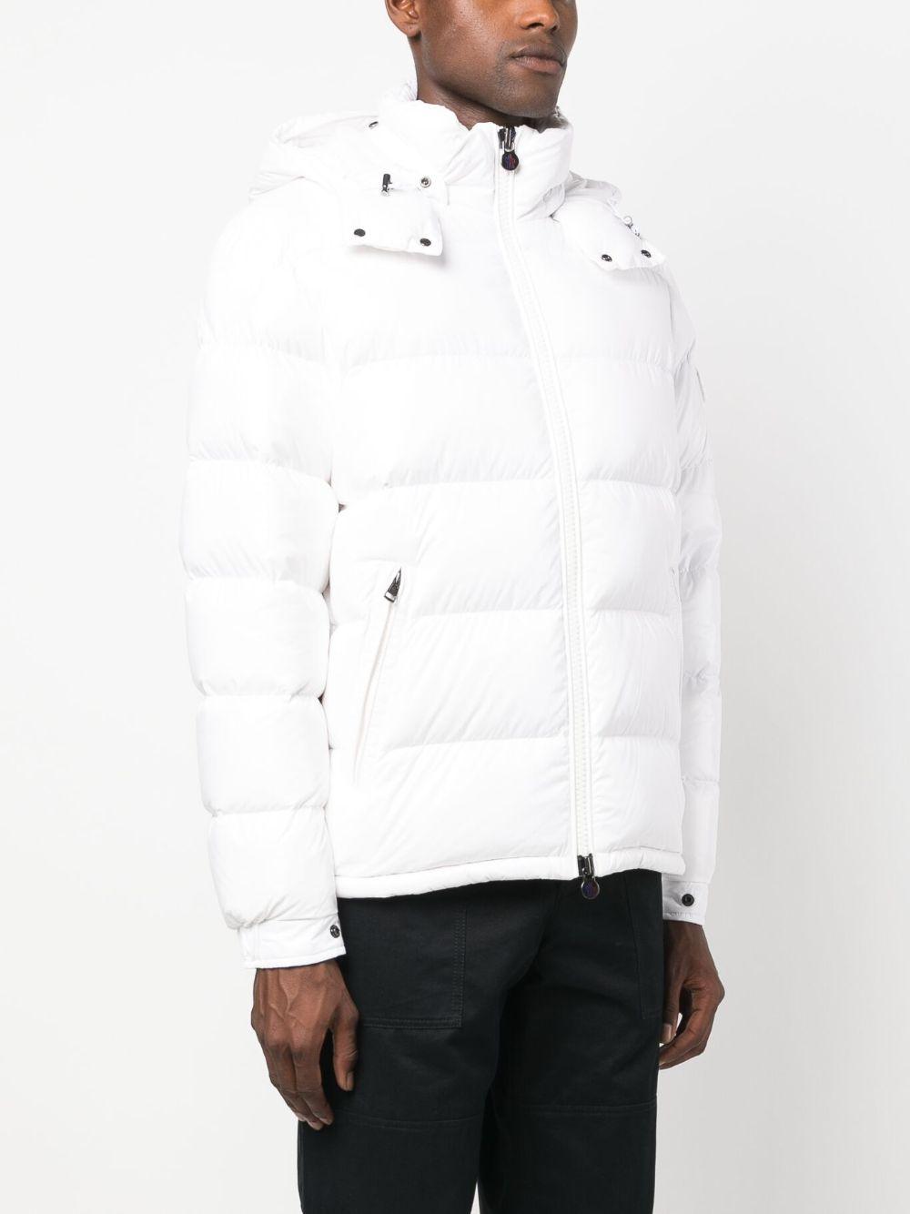 MONCLER Maya Hooded Puffer Jacket In White Product Image
