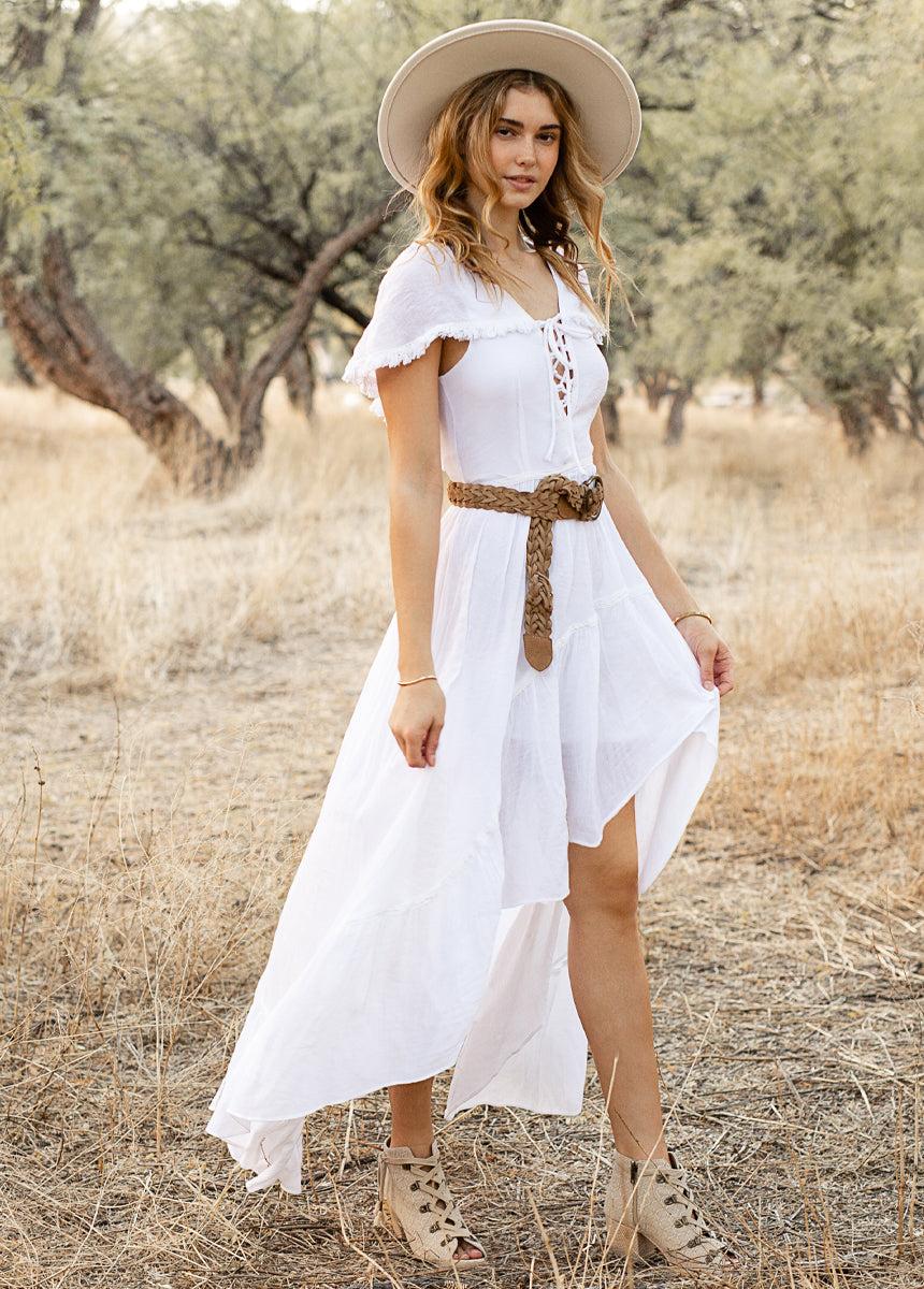 Irina Maxi Dress in White Female Product Image