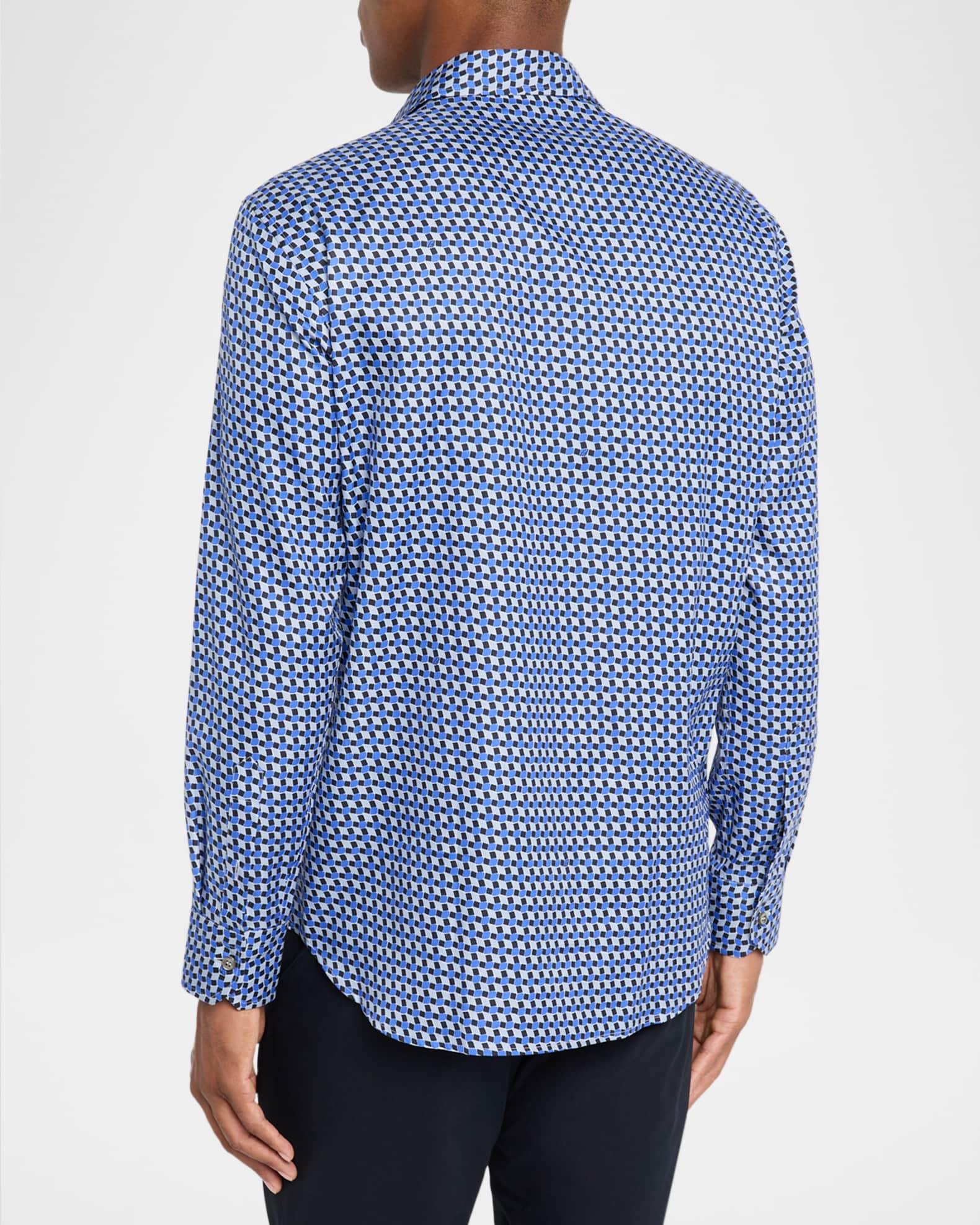 Men's Geo Print Button Down Shirt Product Image