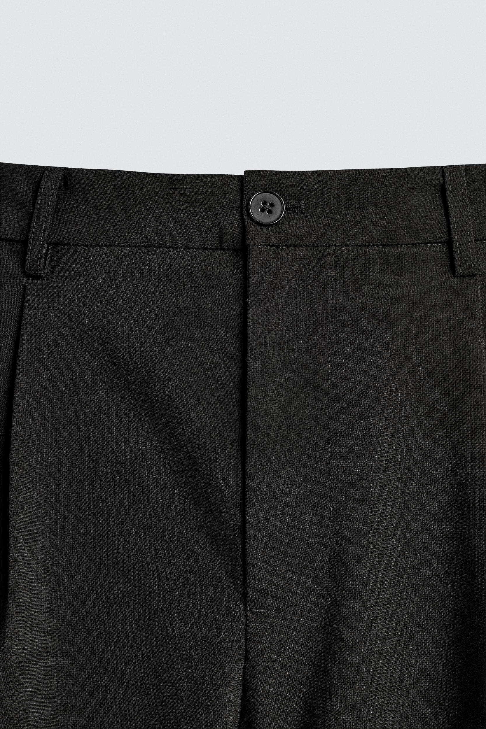 PLEATED WIDE FIT PANTS Product Image