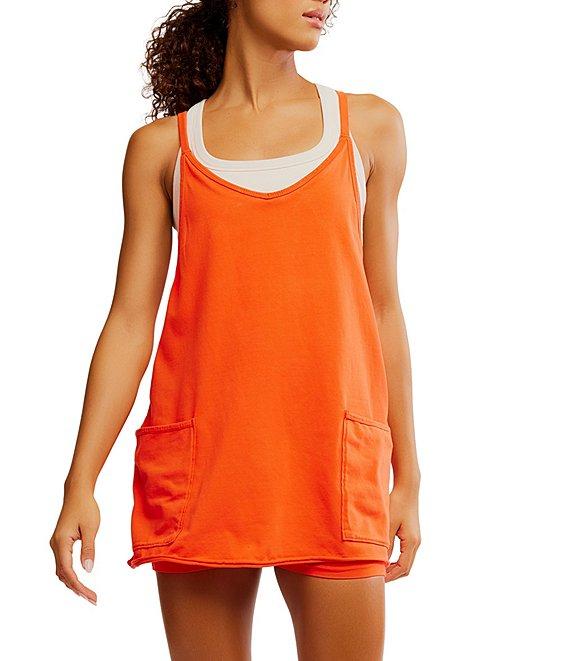 Free People FP Movement Hot Shot Scoop Neck Sleeveless Patch Pocket Mini Dress Product Image