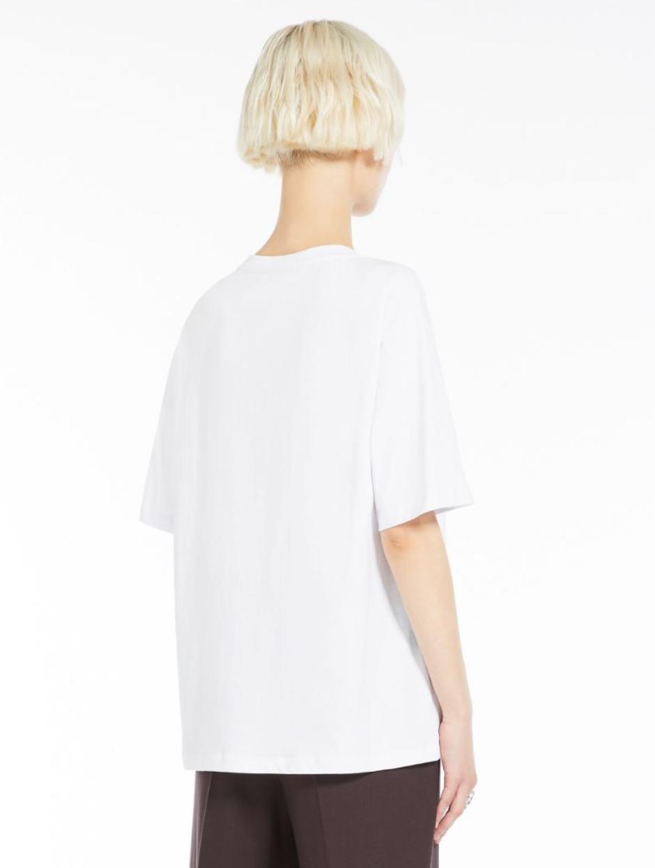 Sportmax Luis Pink Heart Cotton T-shirt Product Image