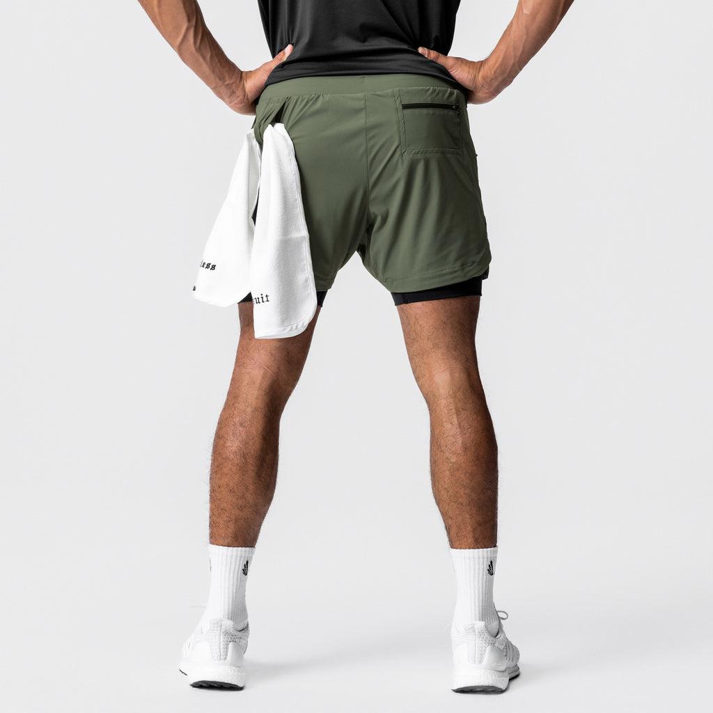 0622. Tetra-Lite® 5" Liner Short - Olive/Black Product Image