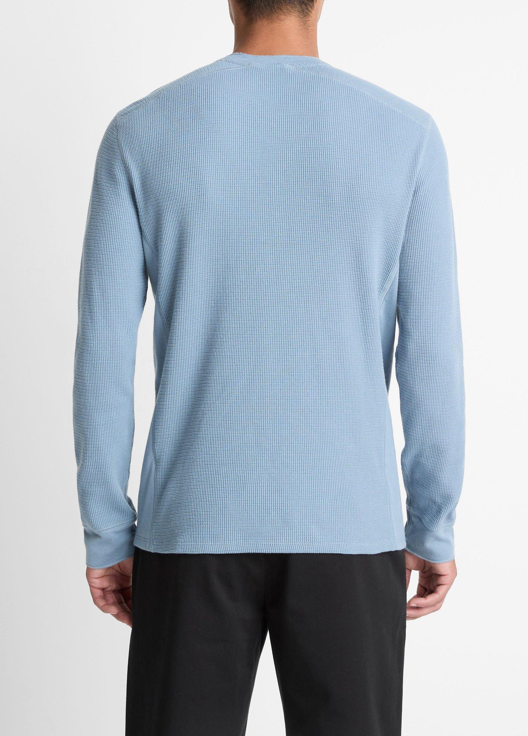 Pima Cotton-Blend Thermal Long-Sleeve T-Shirt Product Image