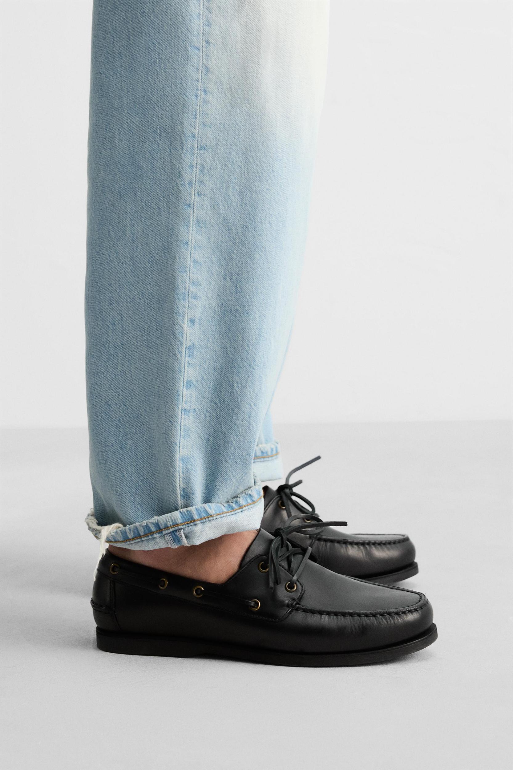 LIMITED EDITION LEATHER BOAT SHOES Product Image