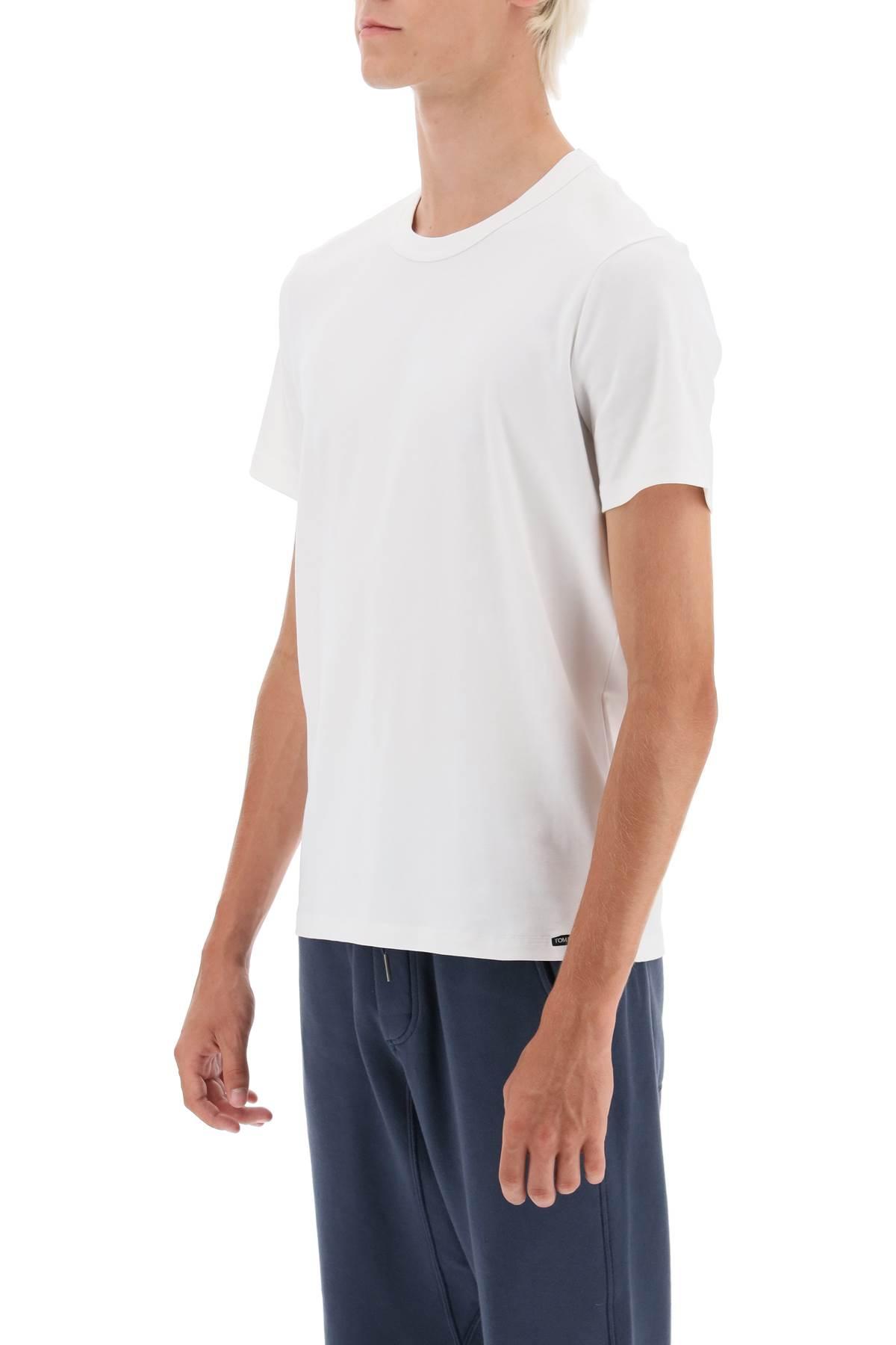 TOM FORD Slim-fit Lyocell And Cotton-blend Jersey T-shirt In Neutrals Product Image