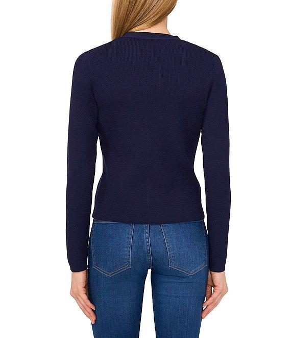 Ted Baker London Knit V-Neck Long Sleeve Button Front Cardigan Product Image