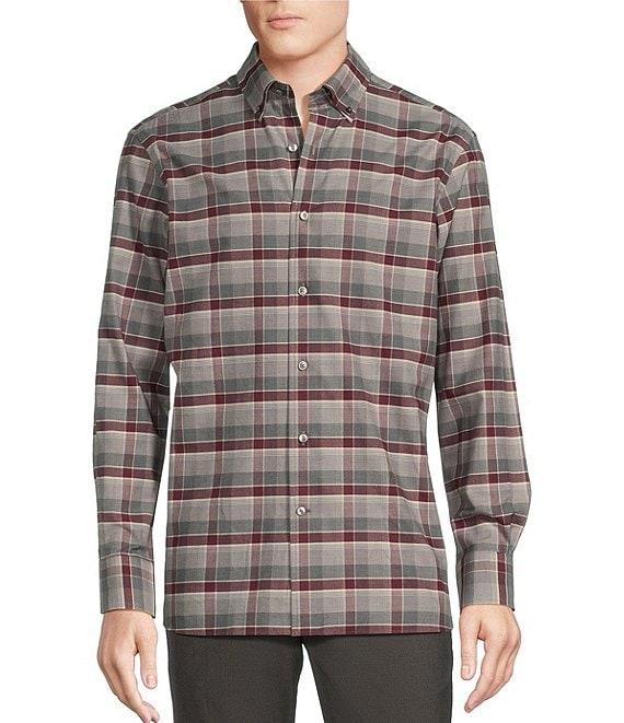 Daniel Cremieux Signature Label Small Plaid Long Sleeve Woven Shirt Product Image