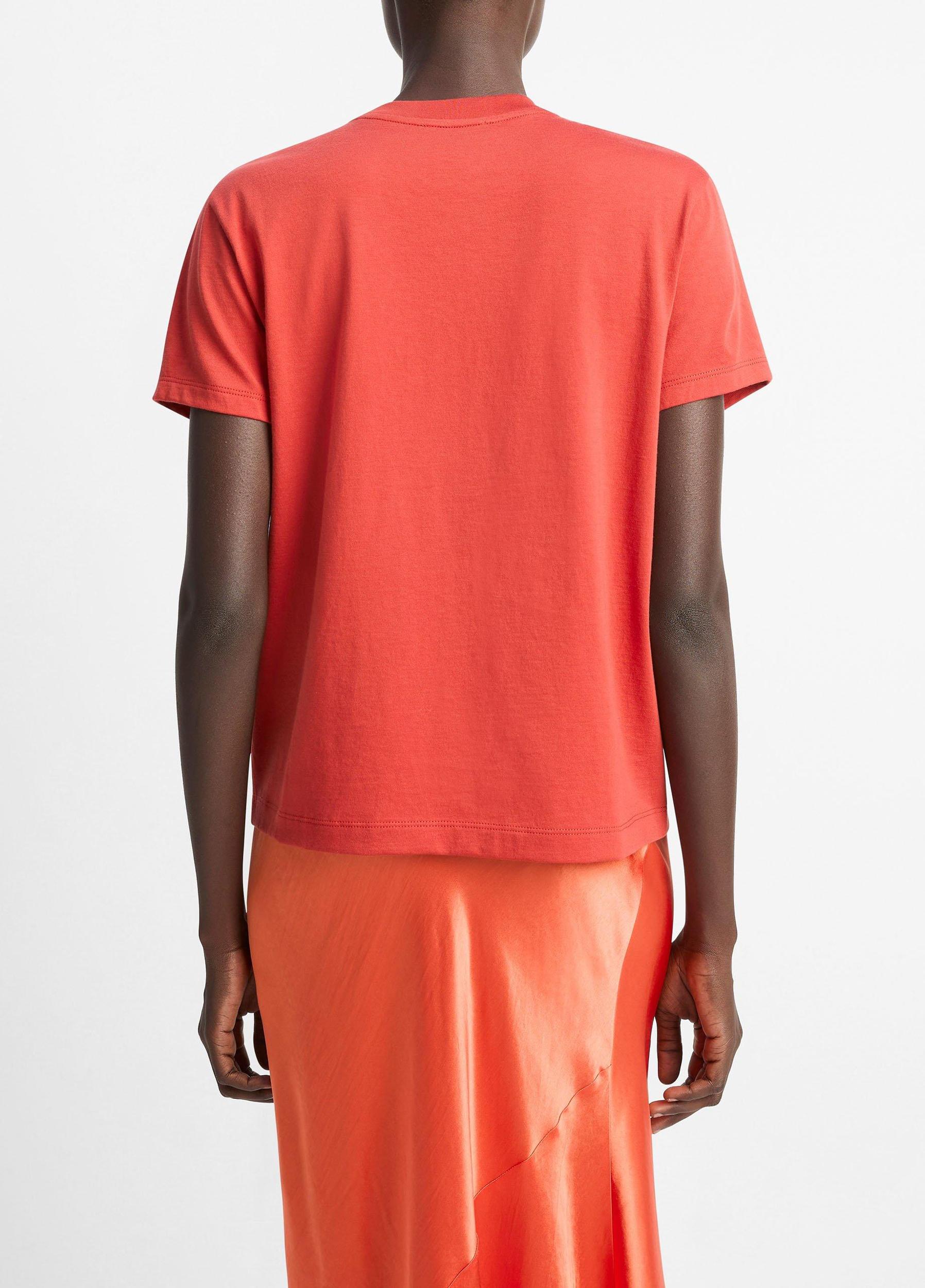 Pima Cotton Crew Neck T-Shirt Product Image