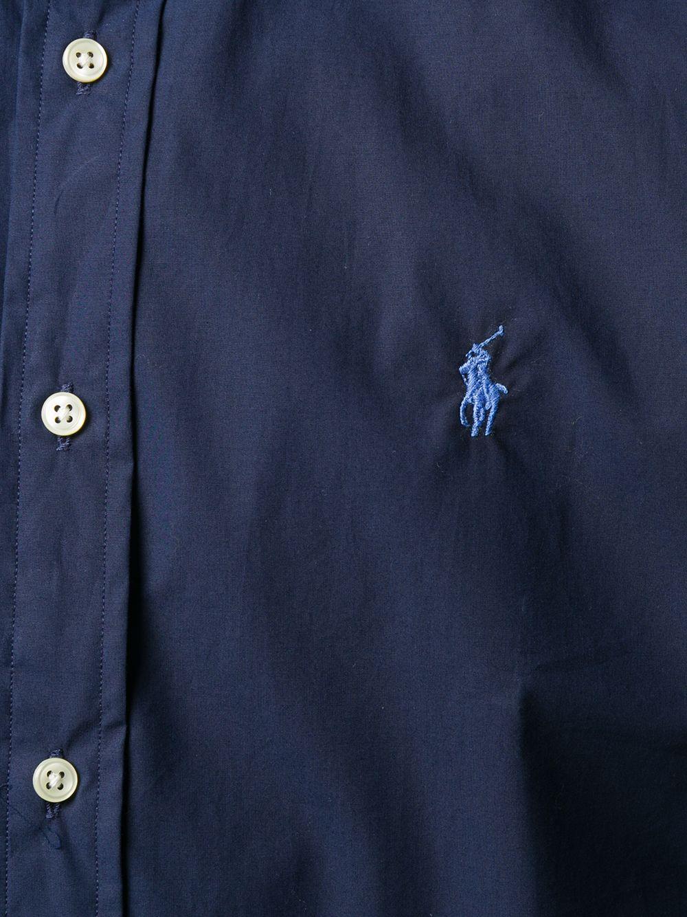 POLO RALPH LAUREN Camicia Bd In Popeline Stretch Slim-fit Shirt In Blue Product Image