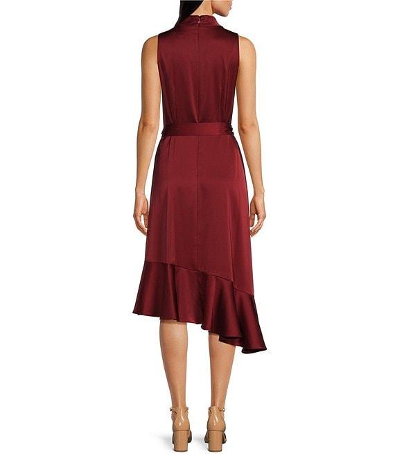 Alex Marie Annalee Satin Cowl Neck Sleeveless Midi Dress Product Image